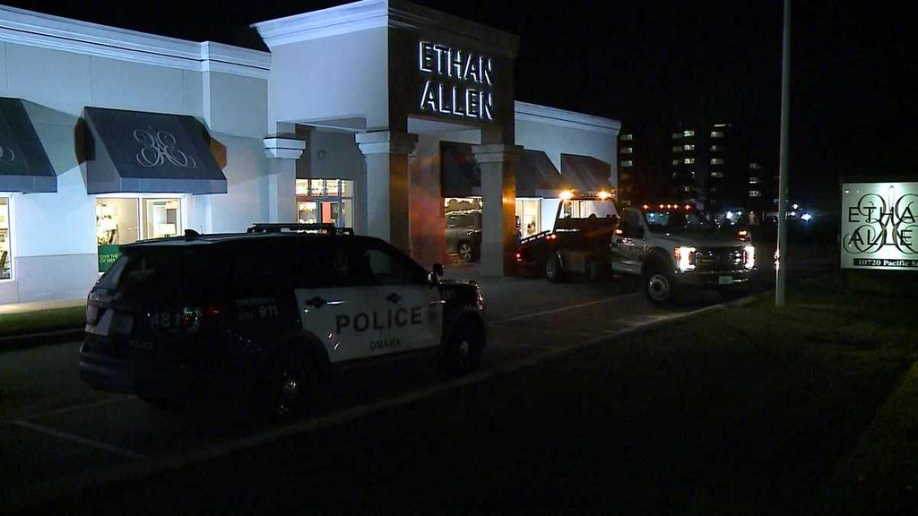 A driver crashed into the front of an Ethan Allen store near Regency Sunday night.