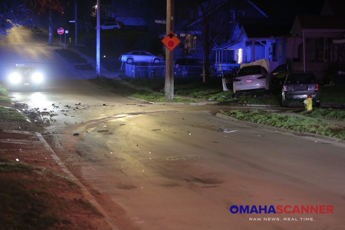 Omaha Police and Omaha Fire were called to a crash near 42nd and Ruggles Street. One patient was transported Code 3 Trauma to the Med. Scanner traffic indicated that at least two people ran from the second vehicle