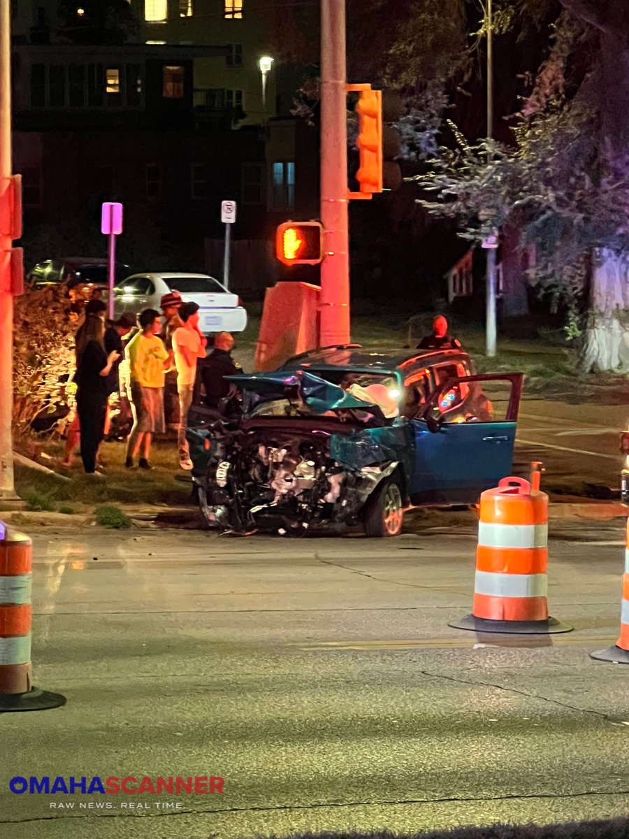 Injury Accident: 38th and Dodge Street Two car crash with at least two patients hurt.