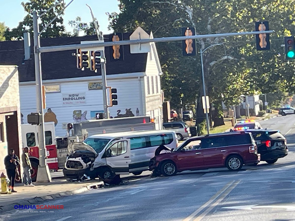 Omaha Fire was called to 36th and Ames Avenue by Omaha Police for a crash. No one was transported from the scene. Crews and officers worked to clear the street