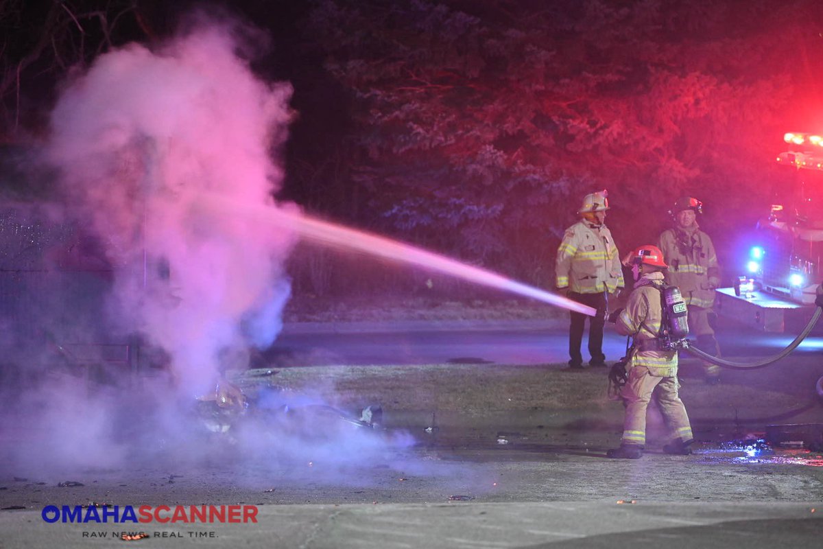 Omaha Fire was called to 2020 S 156th Circle for a large dumpster fire. E60 was seen pulling the dumpster away from the building to prevent the spread of fire to the structure. B5 T78 E56 were also assigned of the call