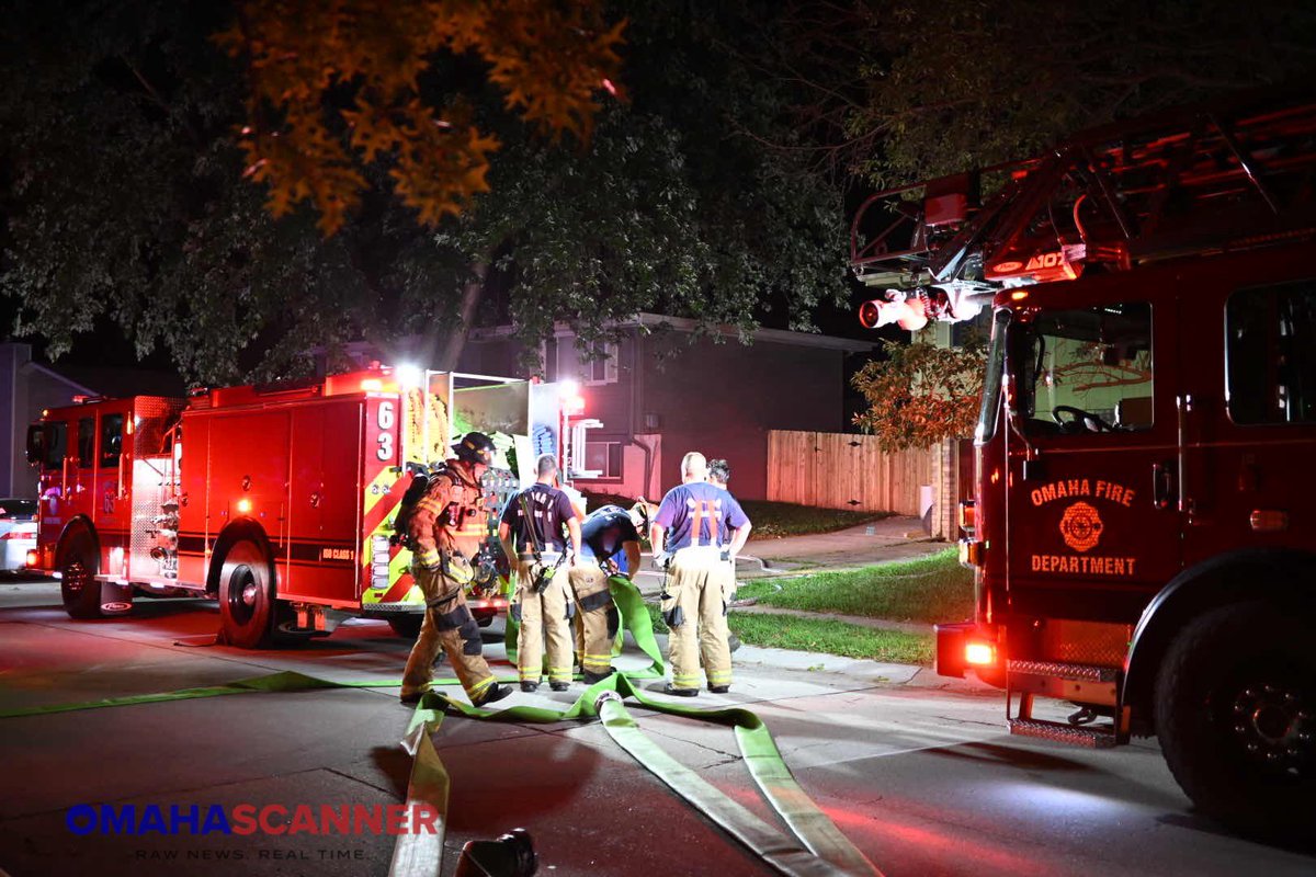 Omaha Fire was called to 148th and Edna for a house fire. Crews quickly knocked it down. One occupant was being checked for minor injuries