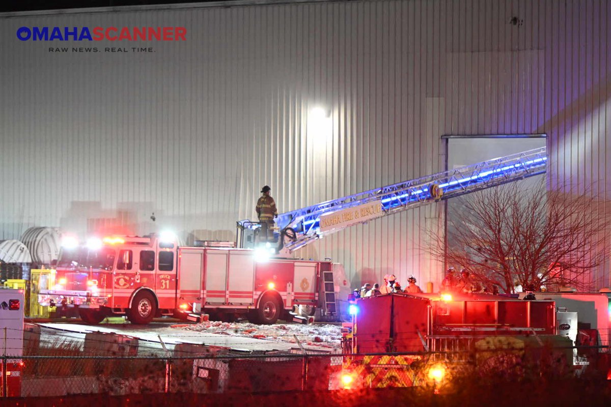Omaha Fire Battalion Chief Kurt Theiler provides an on scene update after OFD was called to 10330 I Street for a structure fire at 7:09 p.m. A second alarm was called and no immediate injuries were reported. This is the second recent fire at First Star Fiber