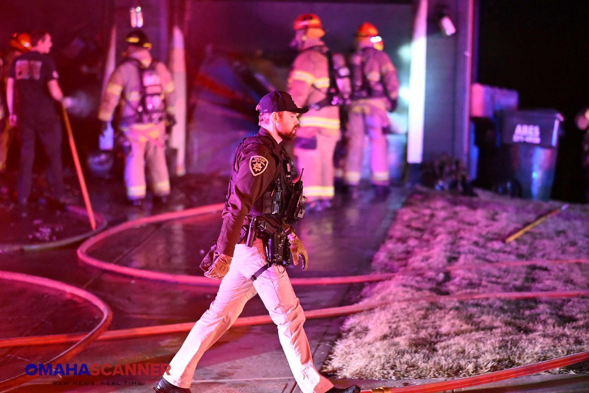 Bennington Fire and Omaha Fire were called to 153rd and Curtis Ave after multiple callers stated a house was on fire and it started in the garage. Crews had heavy flames on approach and a working fire was declared. Crews quickly knocked down the fire. 