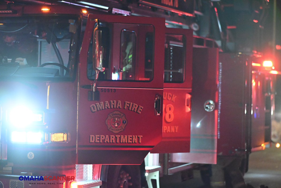 Omaha Fire was dispatched 150th and Binney Street for a house fire. Occupants were able to evacuate from the house but there was a report of a cat in the house. Crews called for a working fire. The source of the fire was the fireplace and it was quickly knocked