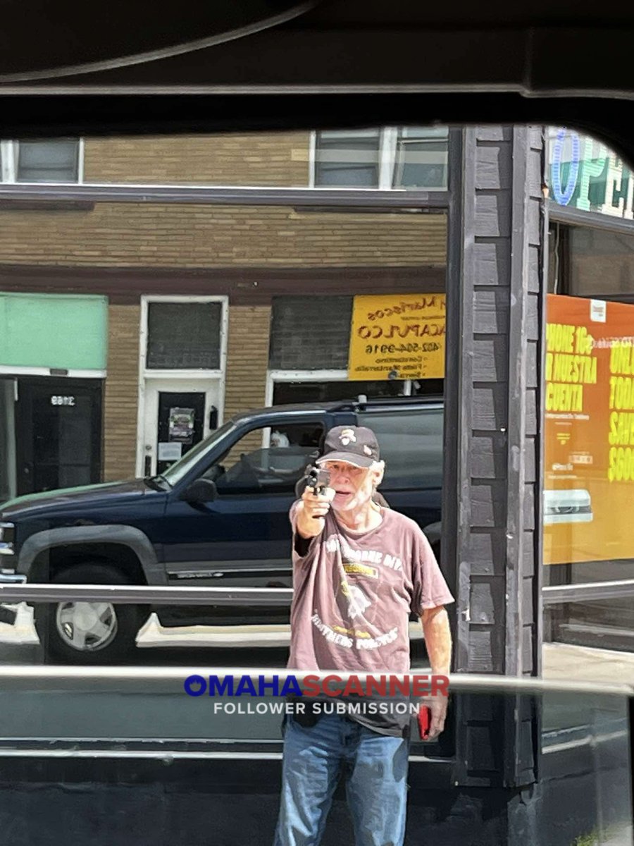 Omaha Police were called to the area of 31st and Leavenworth Street after receiving multiple calls for an armed party. One caller stated two people were pointing guns at each other. The second caller said a white male in a brown shirt and jeans was pointing