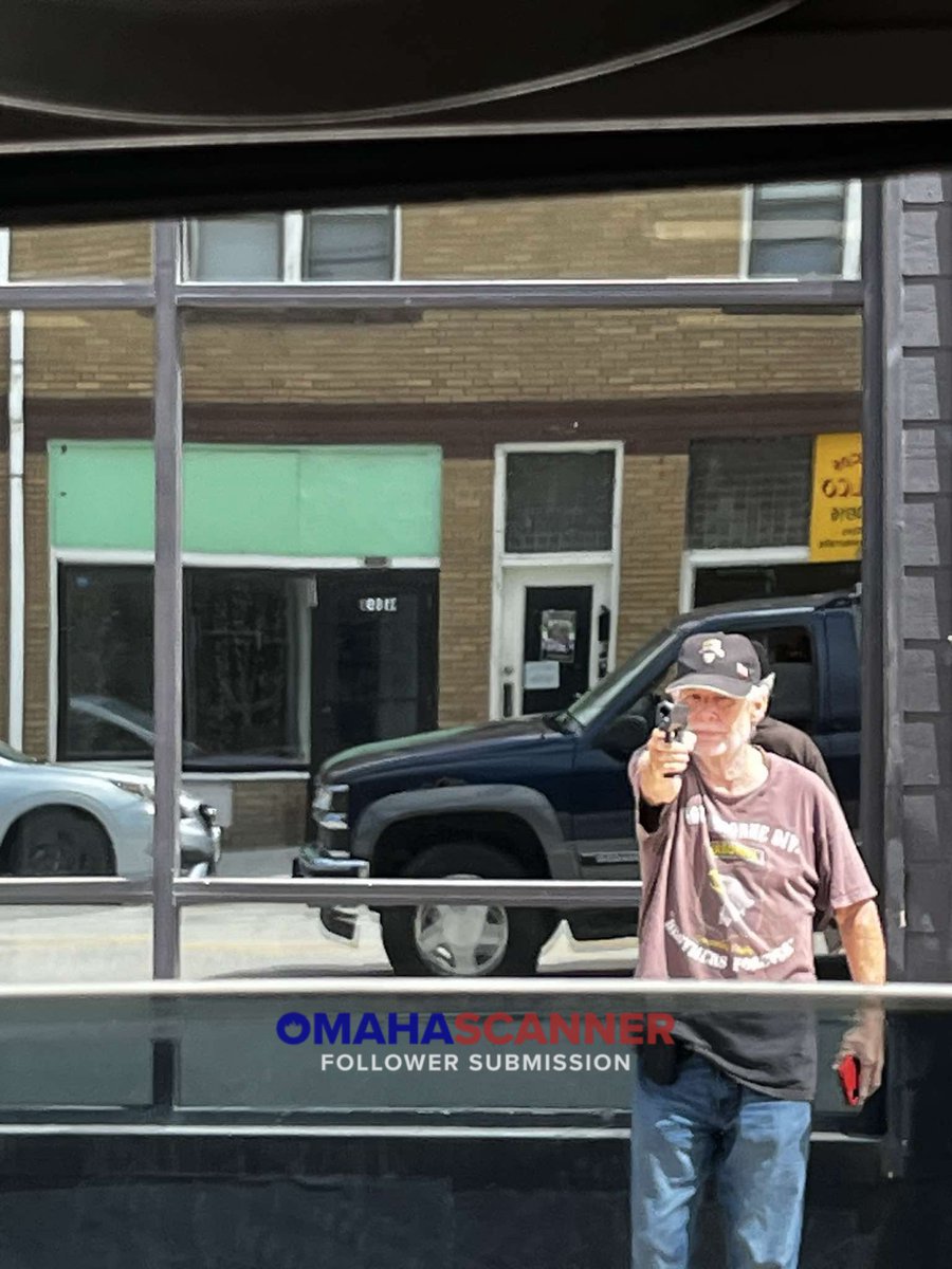 Omaha Police were called to the area of 31st and Leavenworth Street after receiving multiple calls for an armed party. One caller stated two people were pointing guns at each other. The second caller said a white male in a brown shirt and jeans was pointing