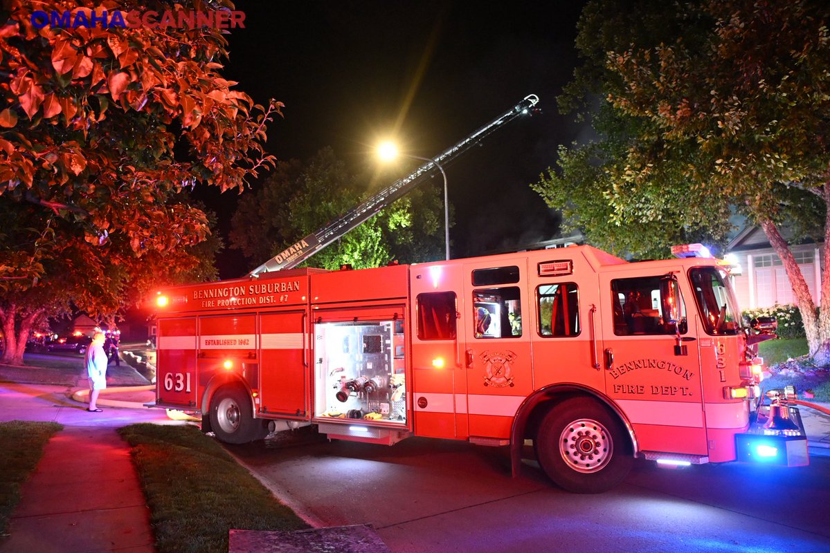 Bennington Fire was called to 150th and Bauman Ave for a house fire with an electrical smell. The first in engine had smoke upon approach and declared a working fire. Eventually, a full alarm response from Omaha was sent to assist. Fire was deemed under control